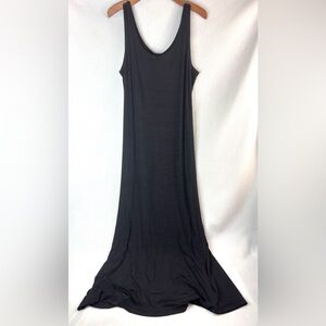 Joseph Ribkoff M Minimalist Tank Stretch Black Maxi Dress